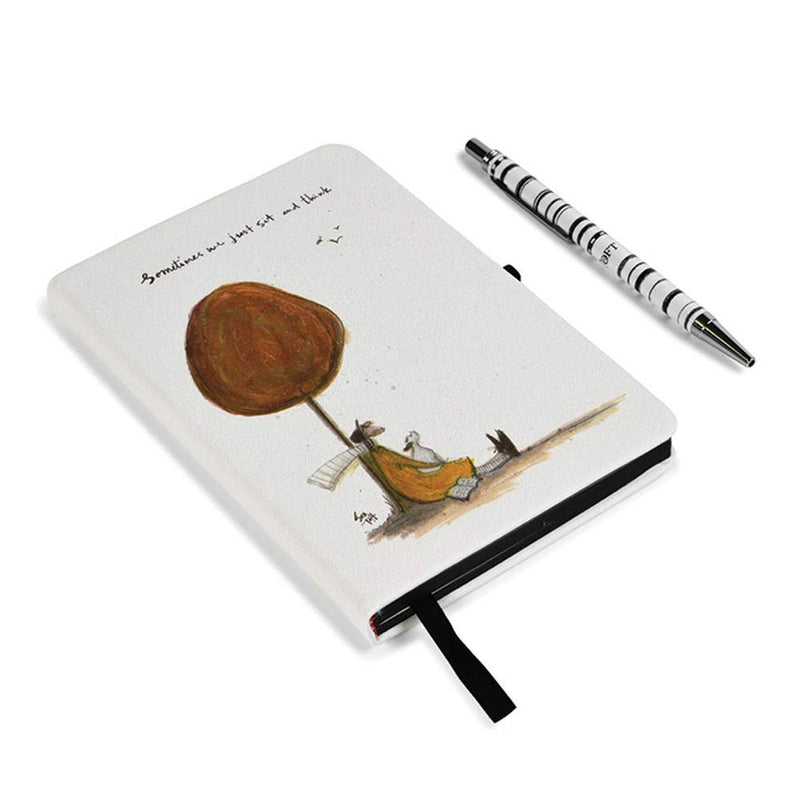 Pyramid International Sam Toft Notebook Gift Set Notepad and Pen (Sometimes We Just Sit and Think Design), 192 Pages - Official Merchandise