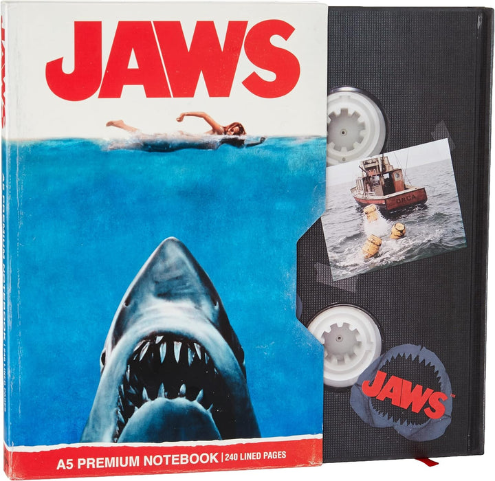 Pyramid International Jaws Notebook with Retro VHS Design Cover in Presentation Gift Box - Official Merchandise,,a5