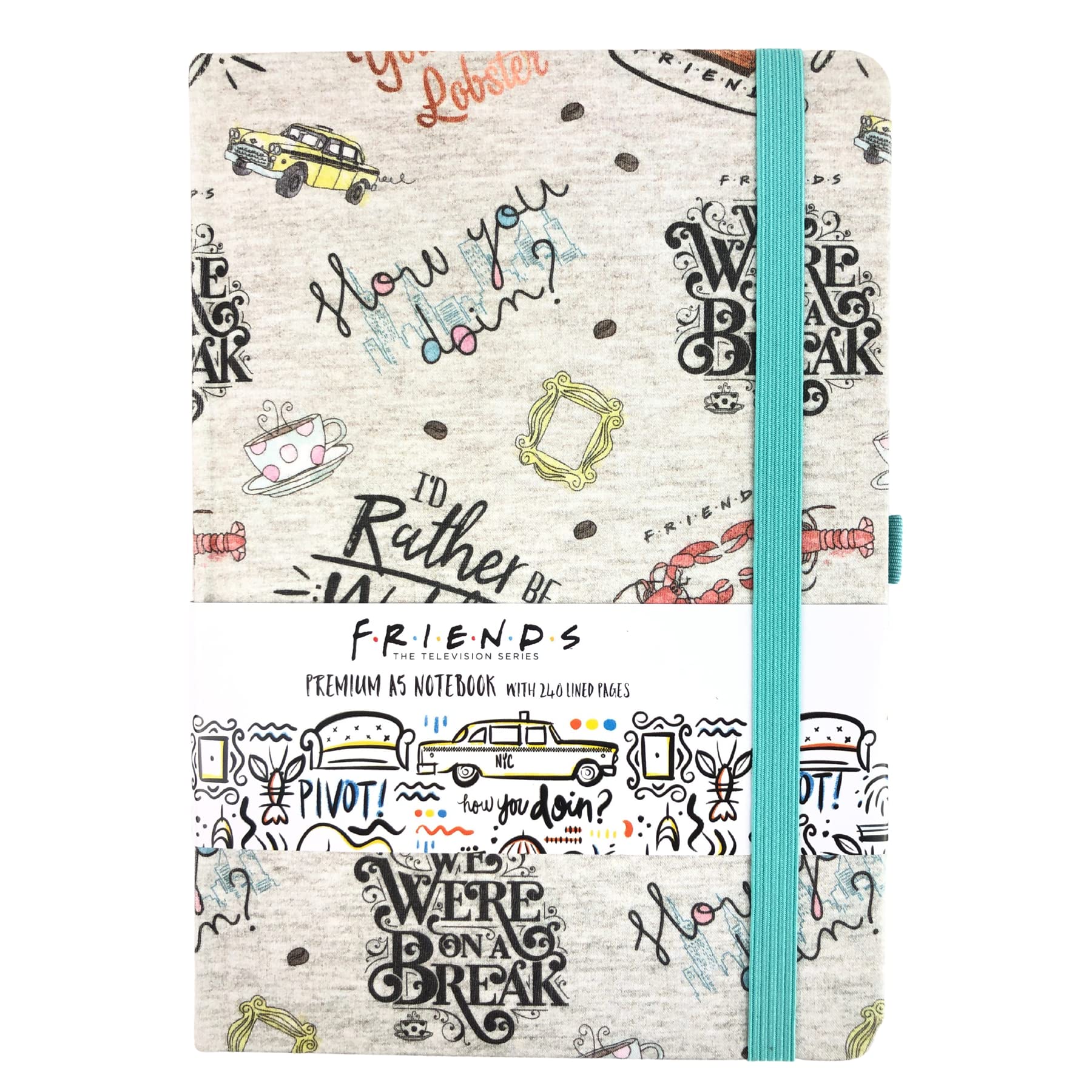 FRIENDS Zitate Unisex Bloc de Notas multicolor, Todavia Desconocido