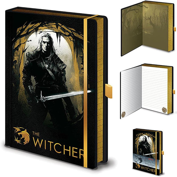 Pyramid International The Witcher Notebook Premium Wirebound A5 Faux Leather Journal with Lined Paper (Forest Hunt Design), 15x21cm – Official Merchandise