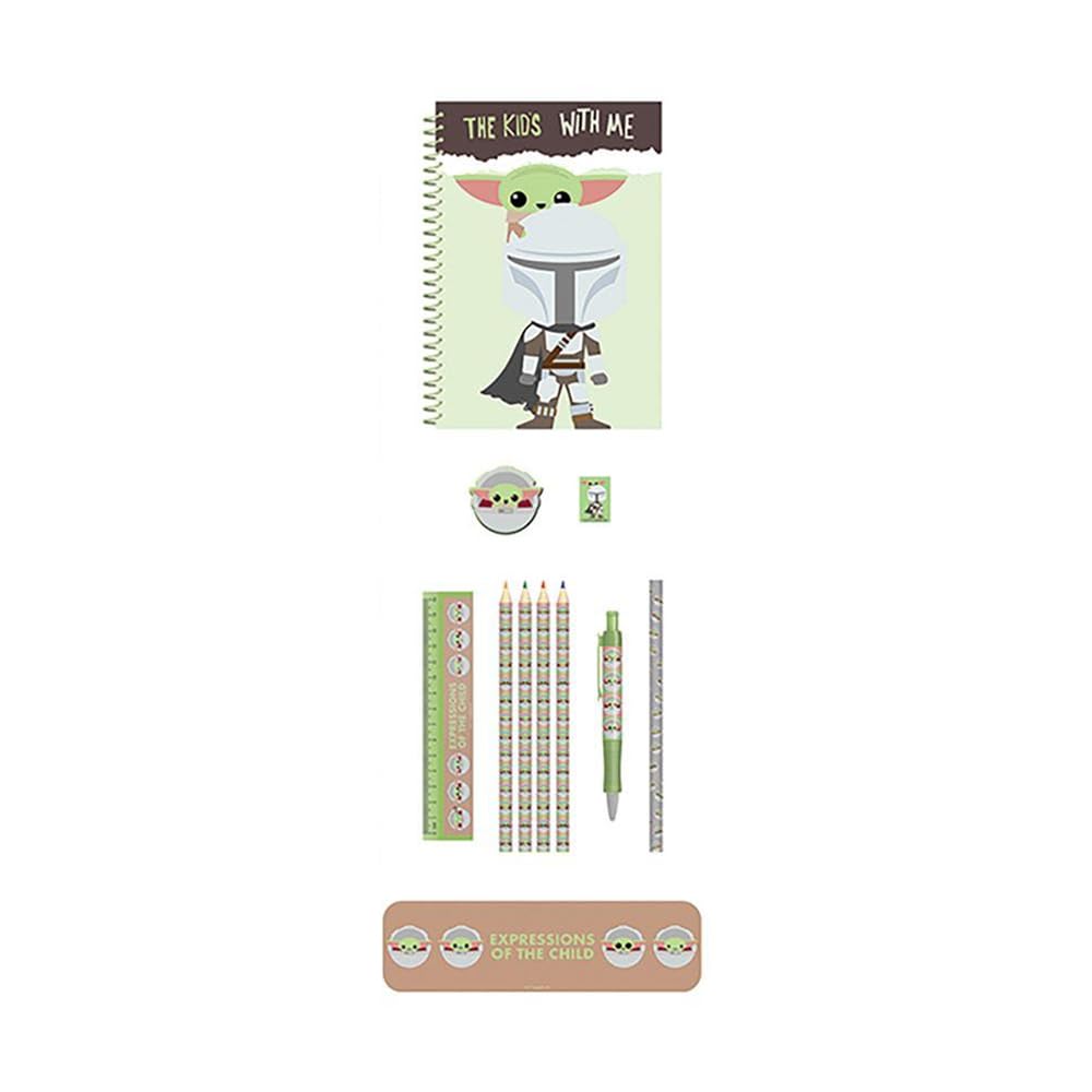 Pyramid International Star Wars: The Mandalorian A5 Lined Notebook and Bumper Stationery Set (Expressions of The Child Design) - Official Merchandise