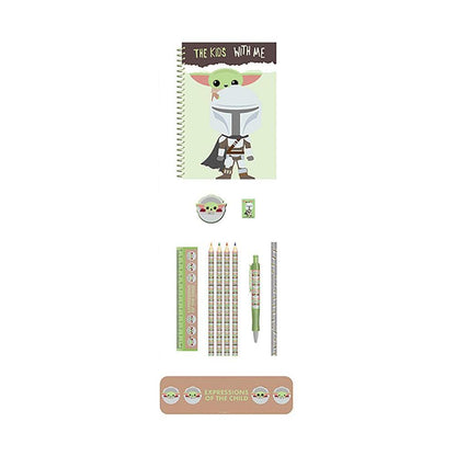 Pyramid International Star Wars: The Mandalorian A5 Lined Notebook and Bumper Stationery Set (Expressions of The Child Design) - Official Merchandise