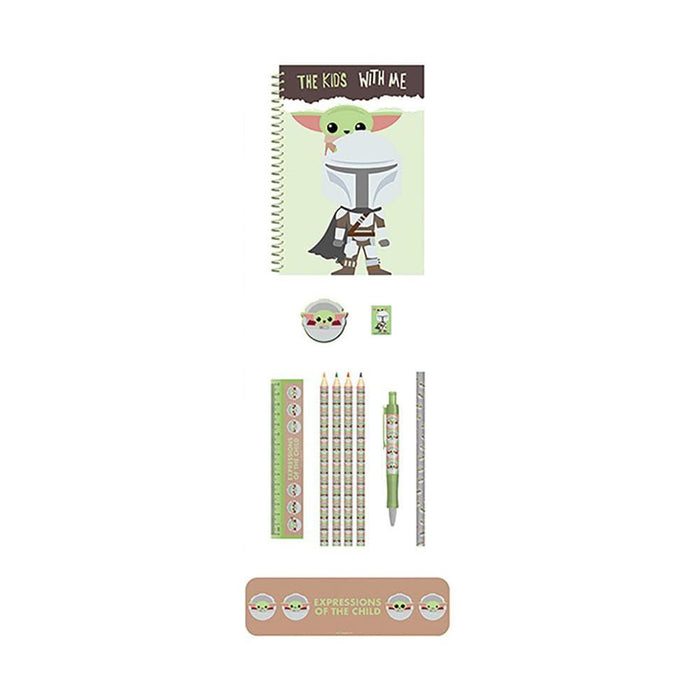 Pyramid International Star Wars: The Mandalorian A5 Lined Notebook and Bumper Stationery Set (Expressions of The Child Design) - Official Merchandise