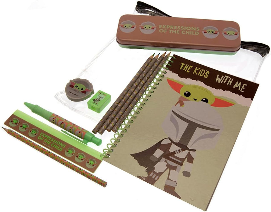 Pyramid International Star Wars: The Mandalorian A5 Lined Notebook and Bumper Stationery Set (Expressions of The Child Design) - Official Merchandise