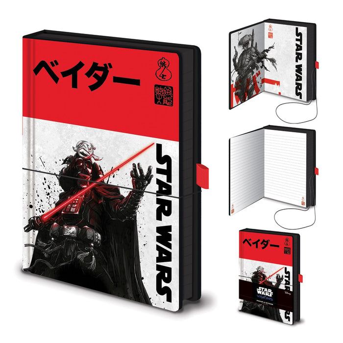 Star Wars: Visions Da Ku Saido Darth Vader A5 Composition Notebook (2cm x 21cm x 14.5cm) (White/Red/Black