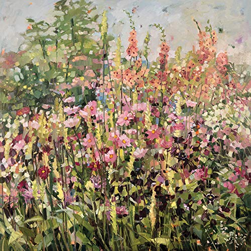 Anne-Marie Butlin – Printed Canvas 60 x 60 cm (Summer Garden with Cosmos
