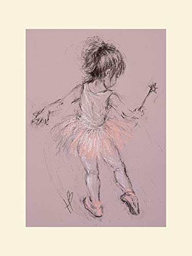 The Art Group Hazel Bowman (Little Ballerina I) Mounted Print, Paper, Multi-Colour, 30 x 40 x 1.3 cm