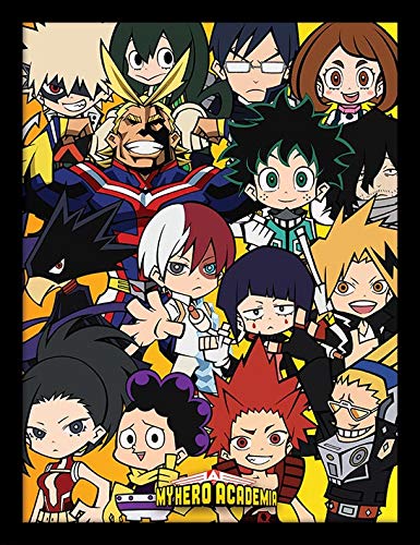 My Hero Academia Chibi Characters Memorabilia, Multicolour, 30 x 40 cm