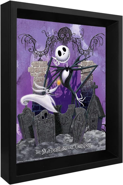 Pyramid NIGHTMARE BEFORE CHRISTMAS CADRE 3D-GRAVEYARD