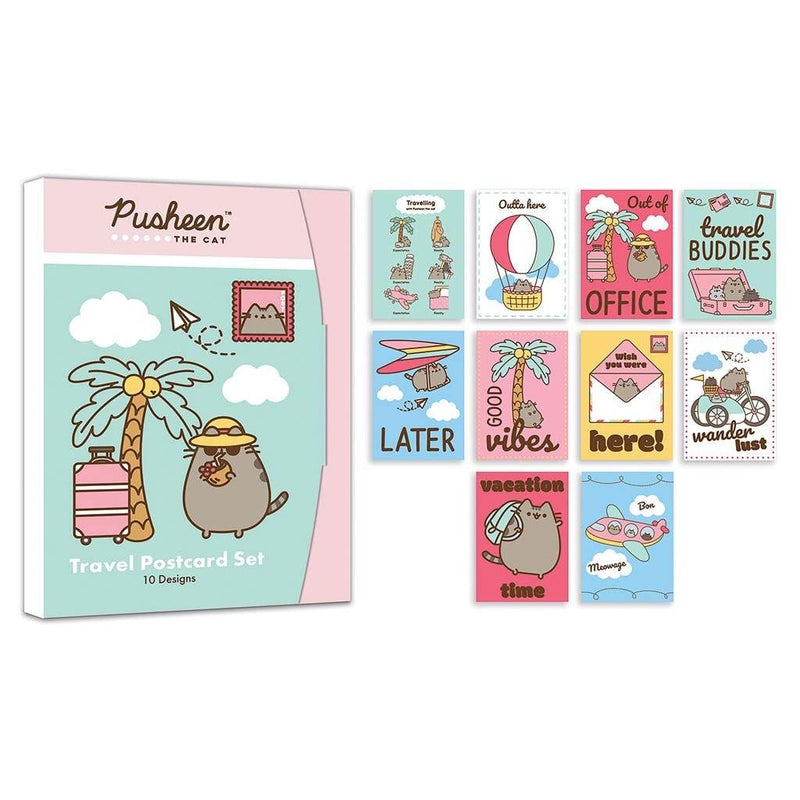 Pyramid PUSHEEN THE CAT TRAVELLING Postcards