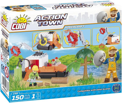 COBI 1783 Action Town - Hovercraft (150 Pcs) Toy, Orange