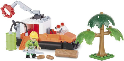 COBI 1783 Action Town - Hovercraft (150 Pcs) Toy, Orange