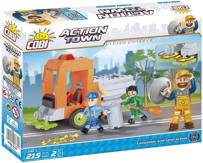 COBI 1784 Action Town - Street Sweeper (215 Pcs) Toy, Orange