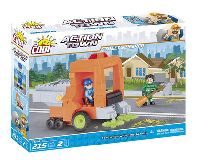 COBI 1784 Action Town - Street Sweeper (215 Pcs) Toy, Orange