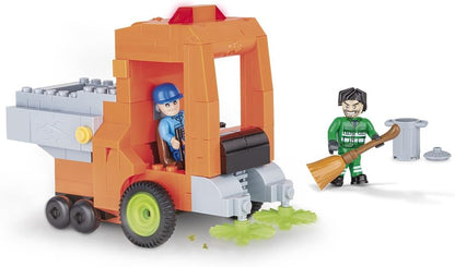 COBI 1784 Action Town - Street Sweeper (215 Pcs) Toy, Orange
