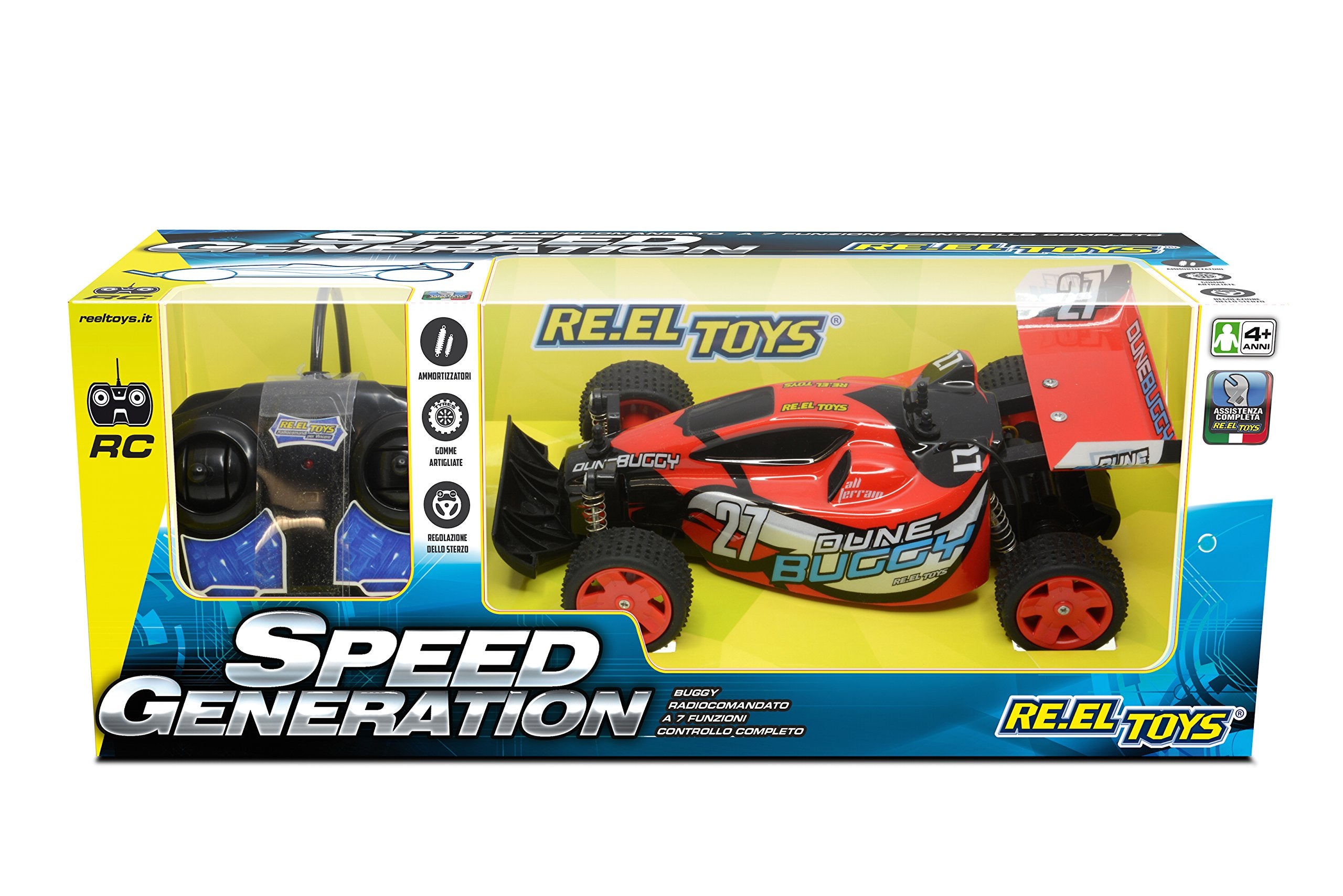 Reel Toys Reeltoys2109 Dune Buggy Speed Generation Racing Car Model, Multi-Color