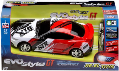 Reel Toys: Evo Style Gt 19 Cm Rosso Scala 1:24 Con Luci (Modellino Radiocomandato)