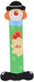 Sevi 81745 clown approx. 10 cm, Door Kids Room, ABC Wooden Educational Toy for Children Aged 3+, Letter Assorted Orange Pink Green, ca. 10 x 2,5 cm I - Clown