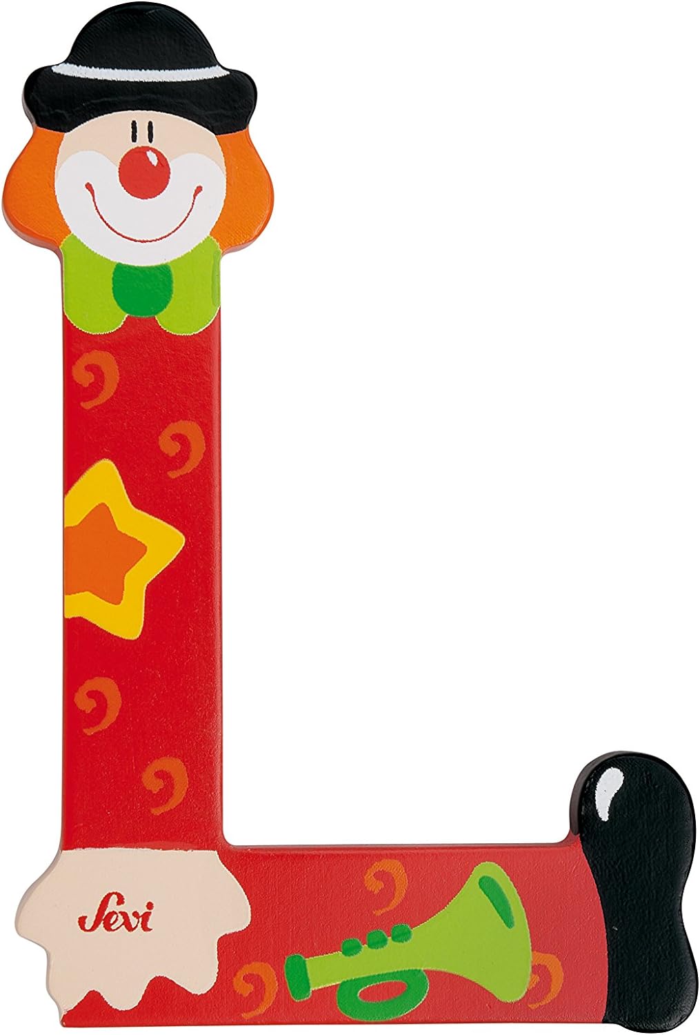 Trudi 81748 Letter Clown L, Assorted Colours L - Clown