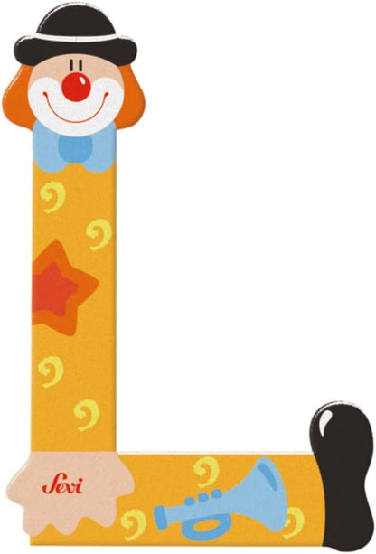 Trudi 81748 Letter Clown L, Assorted Colours L - Clown