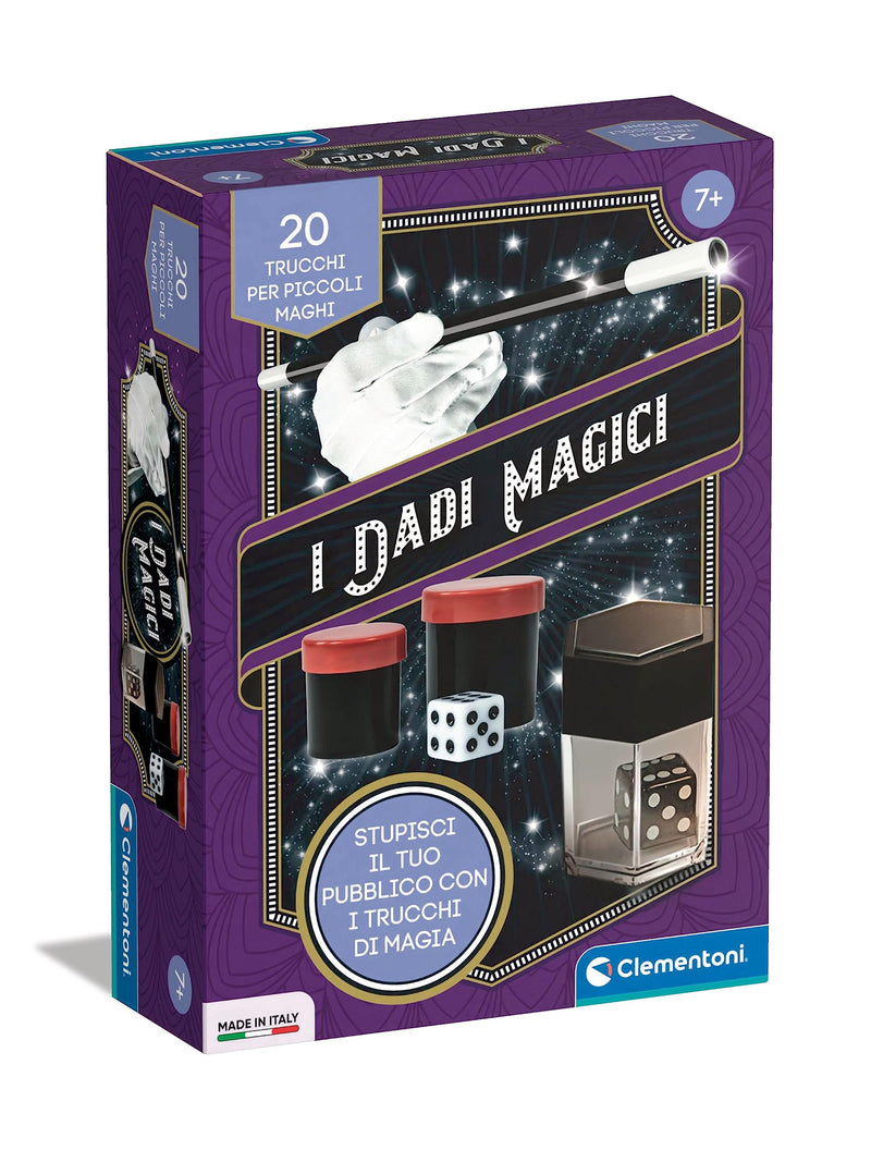 Clementoni- Dadi Bambini 6 Anni, Magia, Gioco da Tavolo, Trucchi Magici, Giochi di Prestigio, Made in Italy, Colore Italiano, 16793
