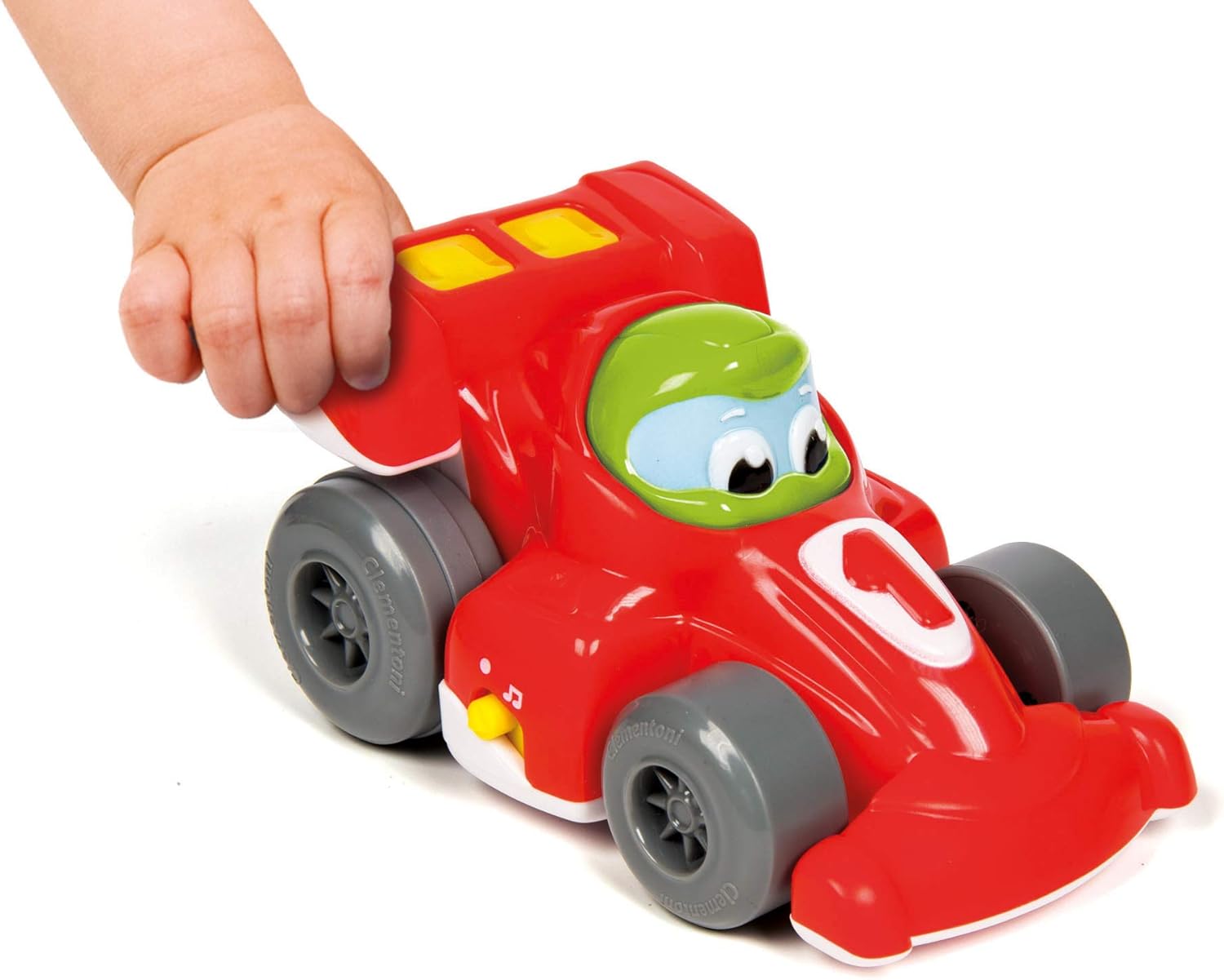 Clementoni 17216 Baby Bruno Racing Car, 12-48 Months, Multicoloured Baby Bruno Racing Cars Single