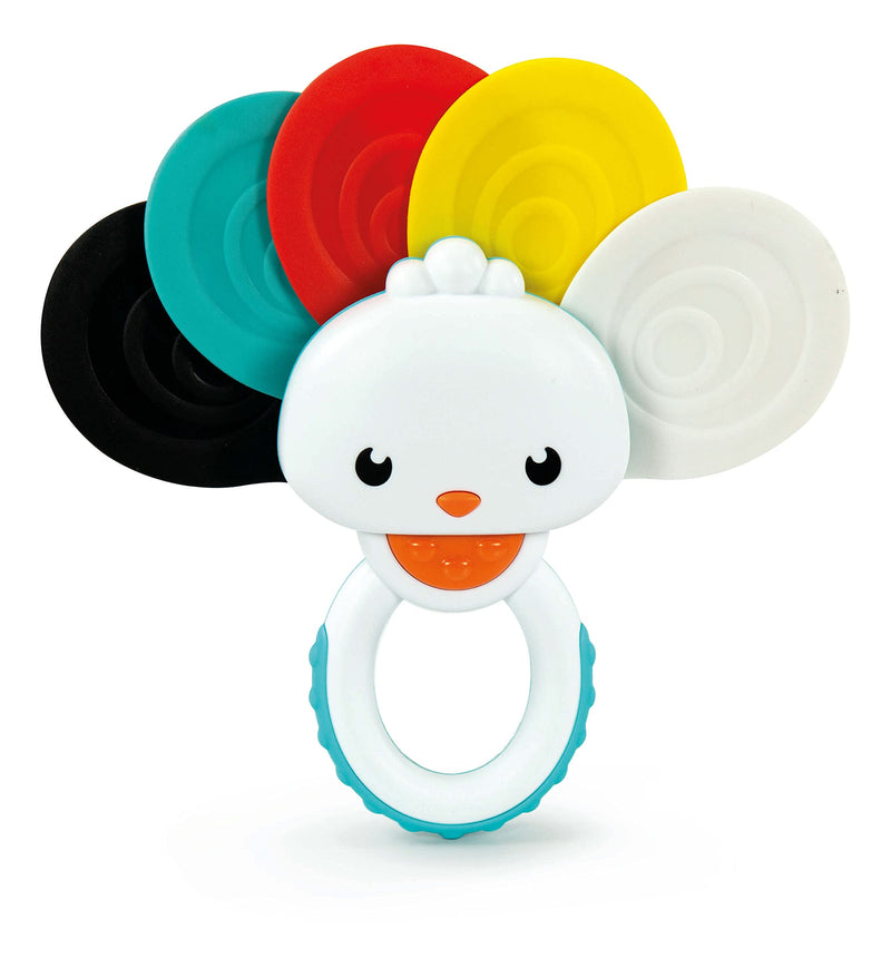 Clementoni 17325 Vista Pavone Rattle, Multi-Coloured