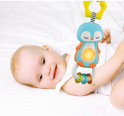 Clementoni Sonaglino Interattivo, Multicolore (Pinguino), 3-36 Mesi