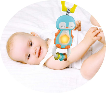 Clementoni Sonaglino Interattivo, Multicolore (Pinguino), 3-36 Mesi