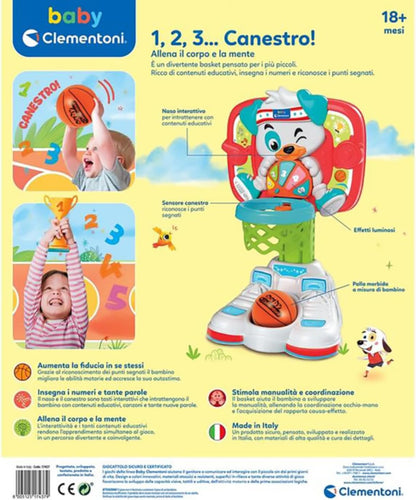 Clementoni Baby Conta Canestro Merchandising Ufficiale
