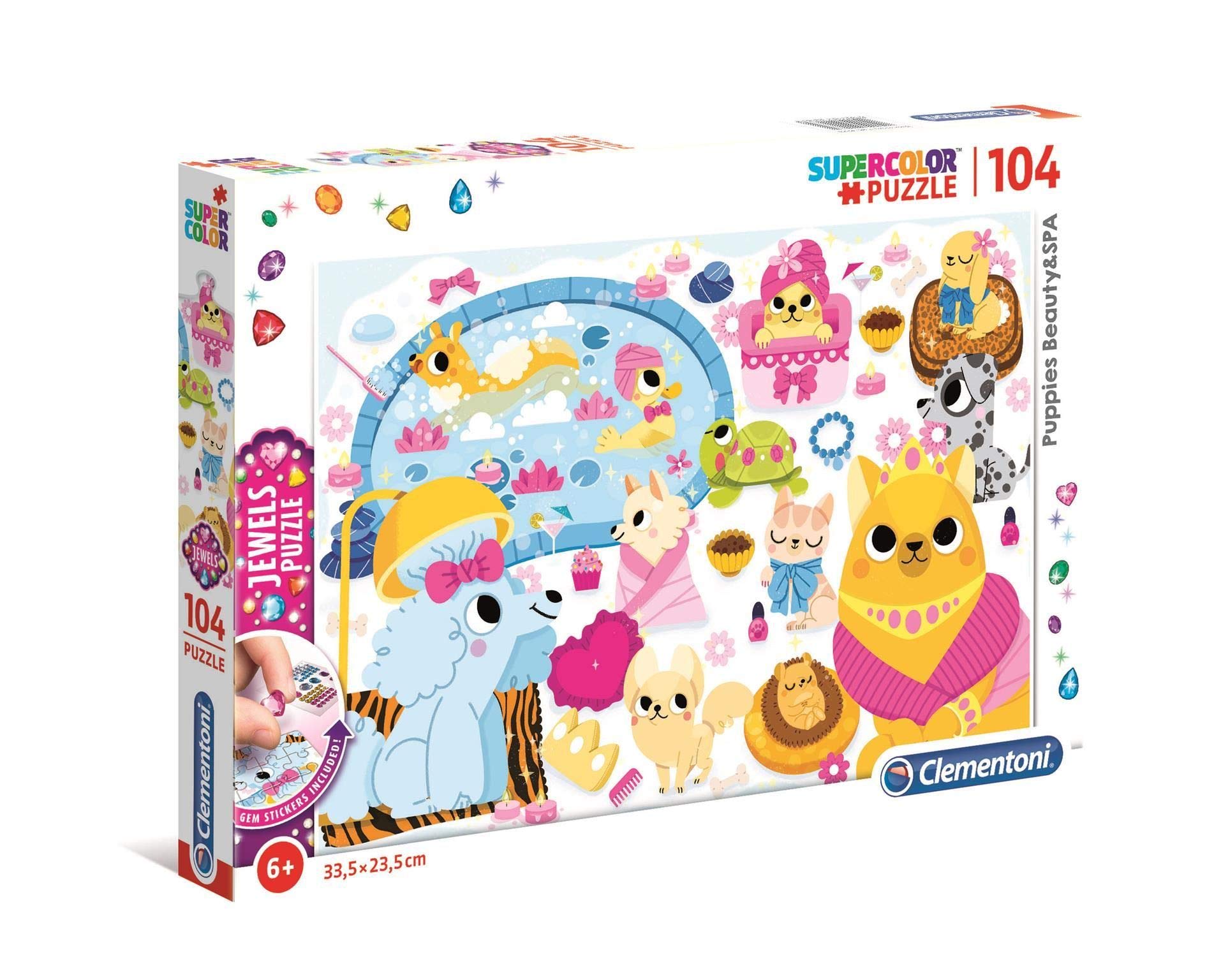 Clementoni 20167 Jewels 104pc Puzzle-Puppies Beauty & Spa