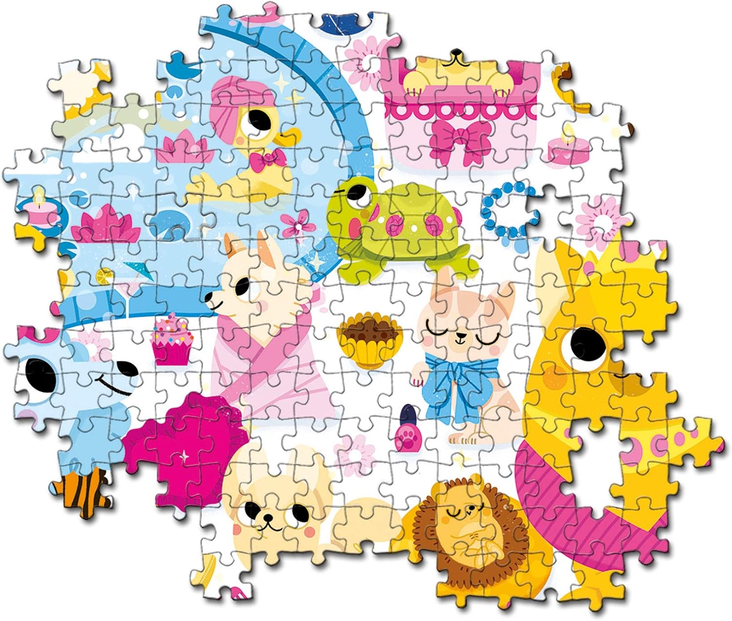 Clementoni 20167 Jewels 104pc Puzzle-Puppies Beauty & Spa