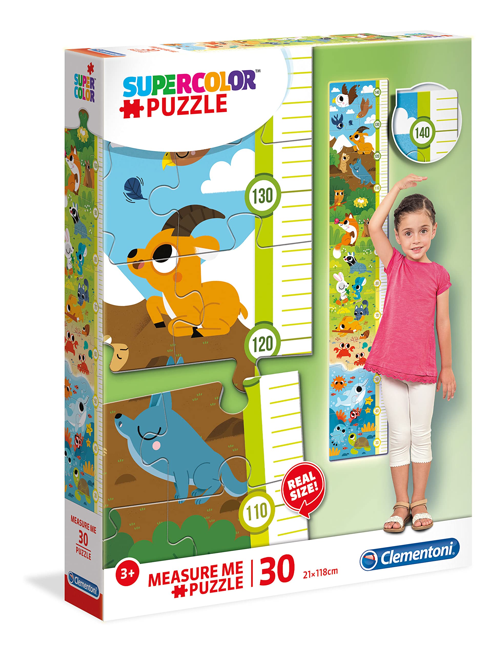 Clementoni: Puzzle Measure Me - Animali Nel Proprio Habitat
