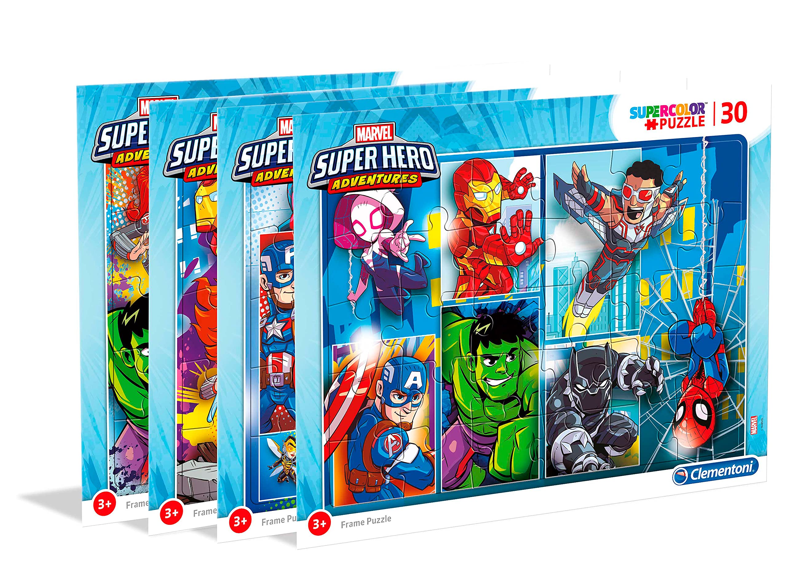Clementoni - 22703 - Frame Jigsaw Puzzle - Marvel Superhero - 30 Pieces - Made In Italy - Jigsaw Puzzle Children Age 3