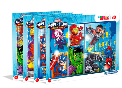 Clementoni - 22703 - Frame Jigsaw Puzzle - Marvel Superhero - 30 Pieces - Made In Italy - Jigsaw Puzzle Children Age 3