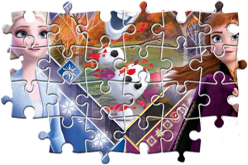 Clementoni - 23739 - Supercolor Puzzle - Disney Frozen 2 - 104 maxi pieces - Made in Italy - jigsaw puzzle children age 4+