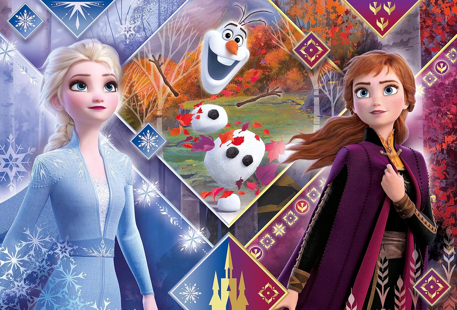 Clementoni - 23739 - Supercolor Puzzle - Disney Frozen 2 - 104 maxi pieces - Made in Italy - jigsaw puzzle children age 4+