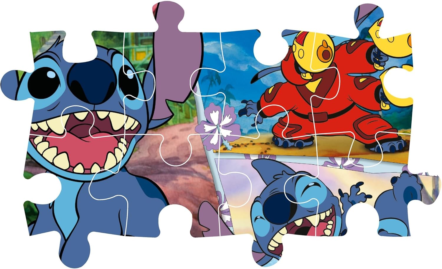 Clementoni - 27572 - Supercolor Puzzle - Super Disney Stitch - 104 Pieces| Puzzle Cartoon| Made In Italy