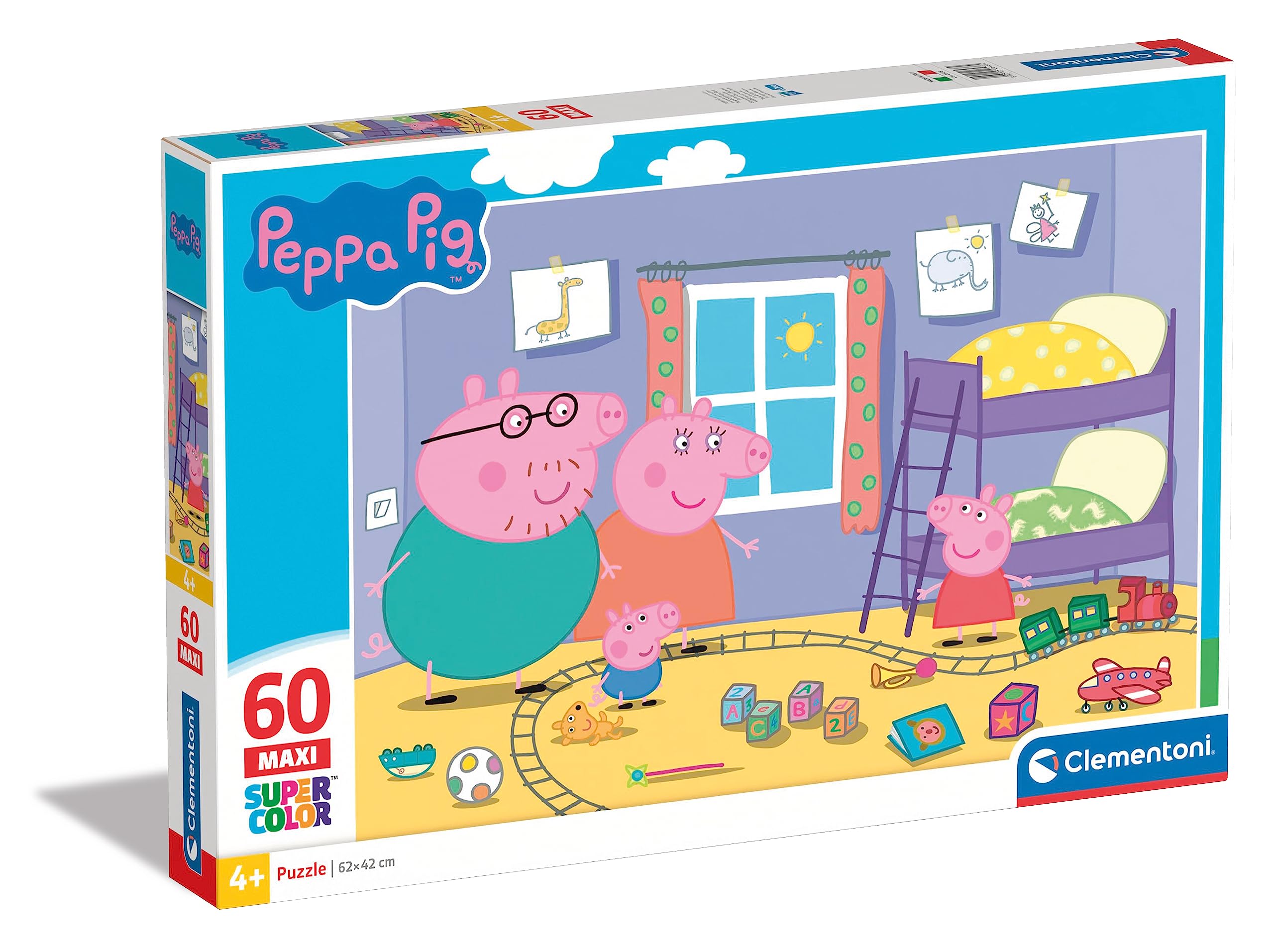 Clementoni Peppa Pig Puzzle, Multicolor, 60 pezzi (26438