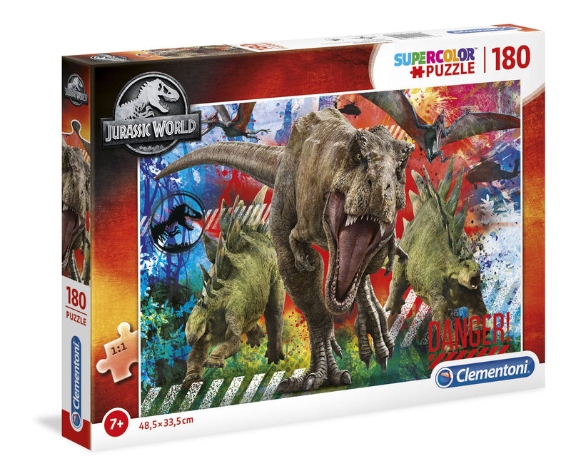 Clementoni- Puzzle Jurassic World 180pzs Park Infantil, Color, One Size (29106