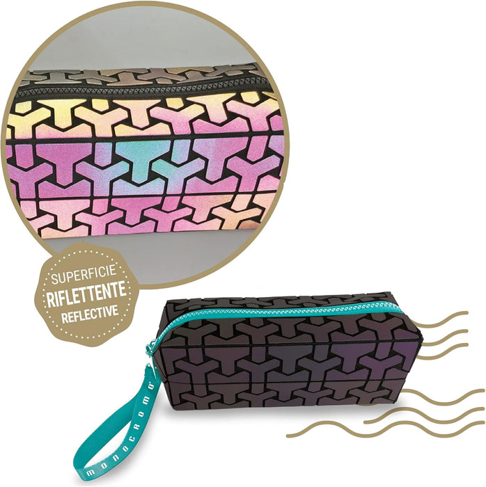 Pigna 93433 Reflective Geometric Bag, 60x200x60 mm, Multicolor, Monochrome