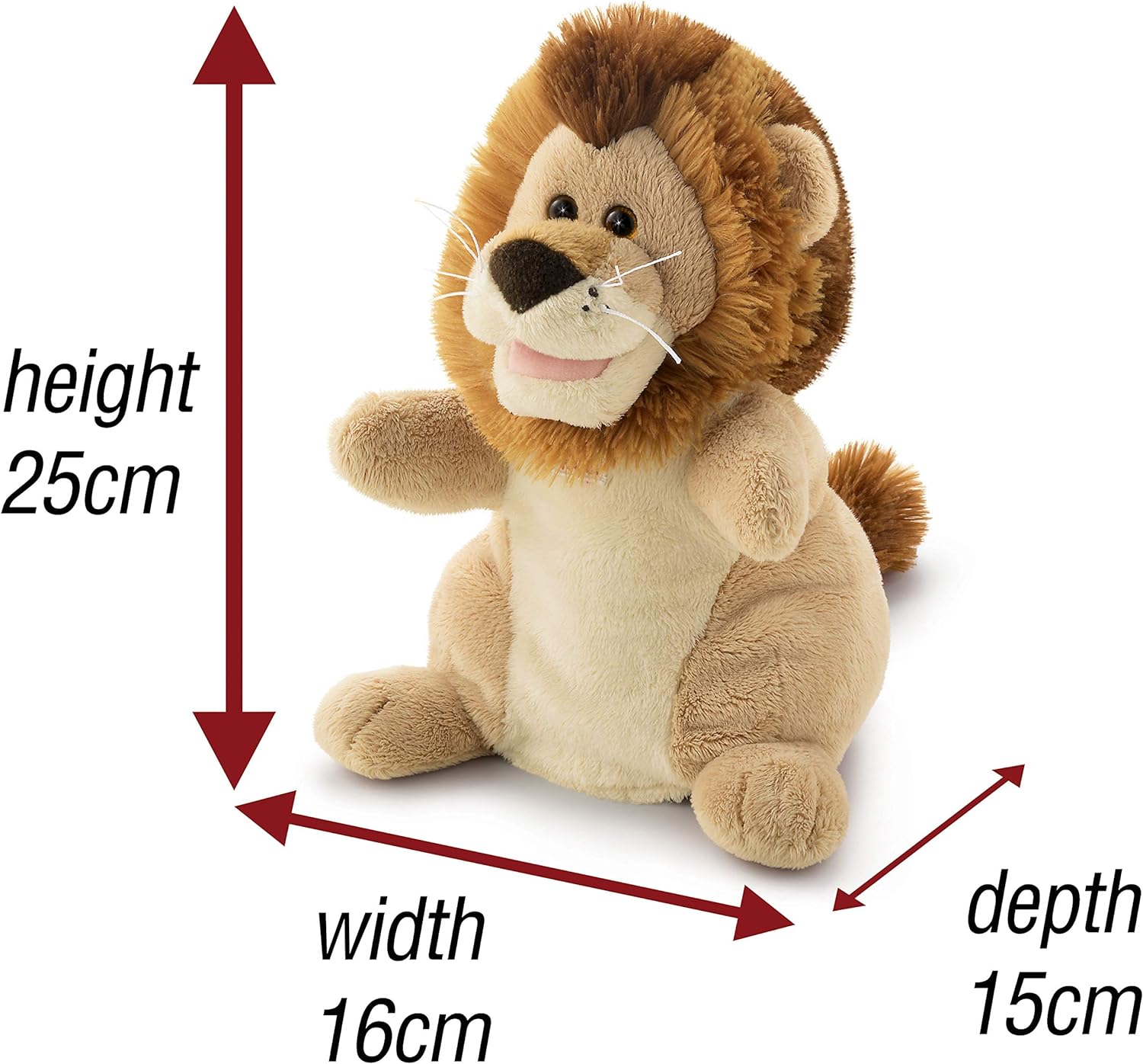 Trudi | Lion Puppet: plush lion puppet | Plush Toys | Suitable from birth