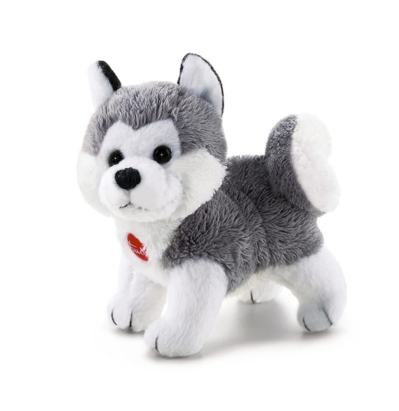 Trudi 51025 Small Approx. 8 cm, Size XXS, Soft Materials and Loving Details, Plush Washable, Cuddly Toy for Children and Babies, Husky-Grey/White, ca. 6 x 8 x 10 cm Husky - Grey / White