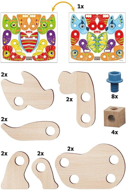 Bau Dinosaurier Holz Play Bio 24 Teile