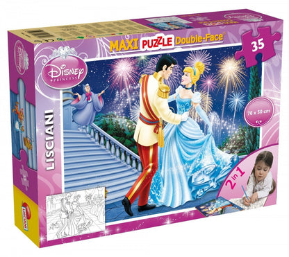 Liscianigiochi Disney Junior 46546 Disney Princess Puzzle, Multicolour, One Size Cinderella