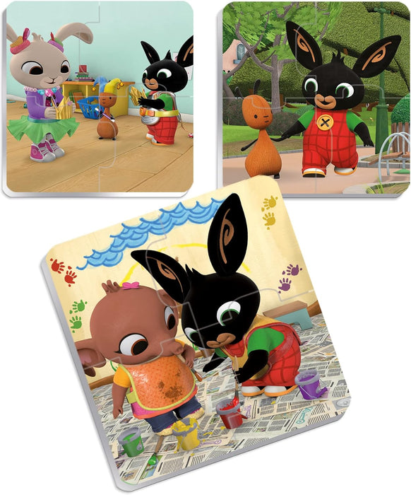 LISCIANI - BING - Primer juego educativo de rompecabezas para bebés de 4 piezas - Para niños a partir de 1 año - Desarrolla la motricidad fina, la atención, la memoria y la lógica del bebé