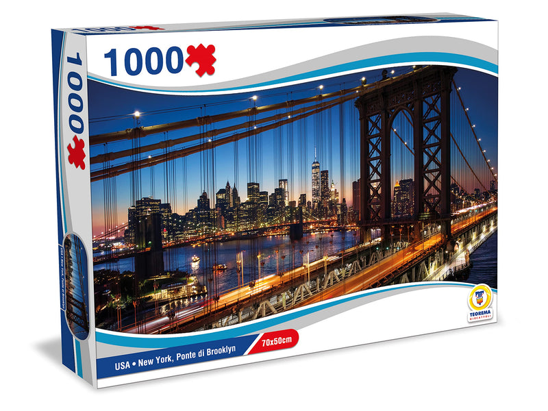 Teorema Giocattoli -Jigsaw Puzzle New York, Brooklyn Bridge USA, 1000 Pieces 70 x 50 cm, 67029