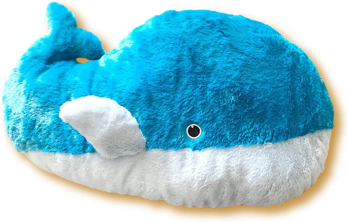 D-KIDZ Soft Whale Plush 75 cm Blue Extra Large DIP76650