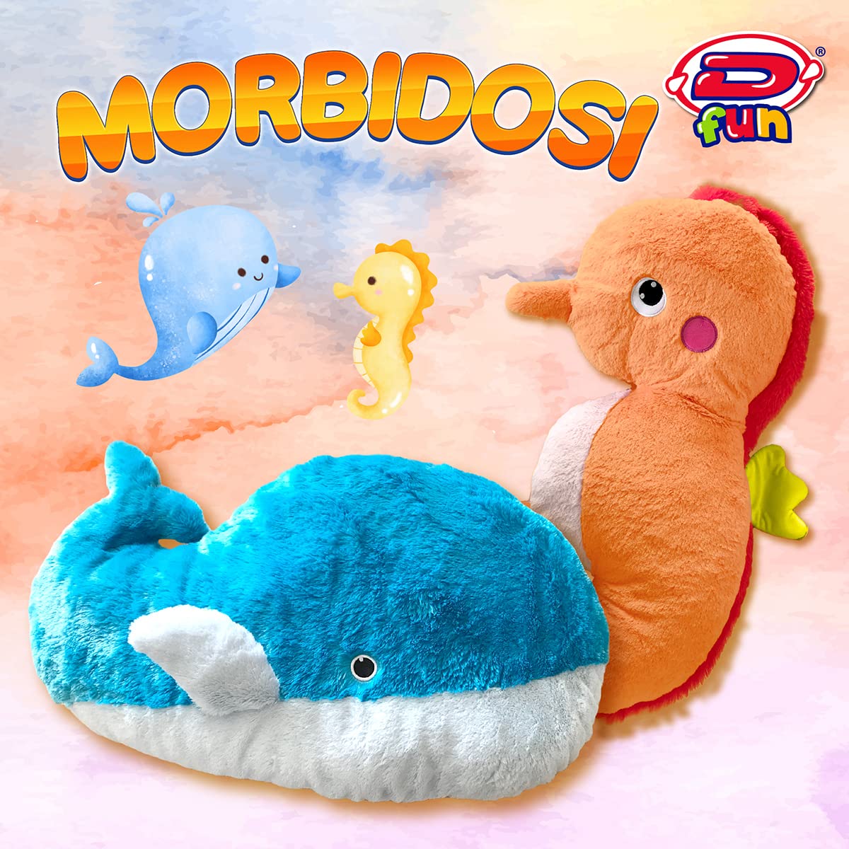 D-KIDZ Soft Whale Plush 75 cm Blue Extra Large DIP76650