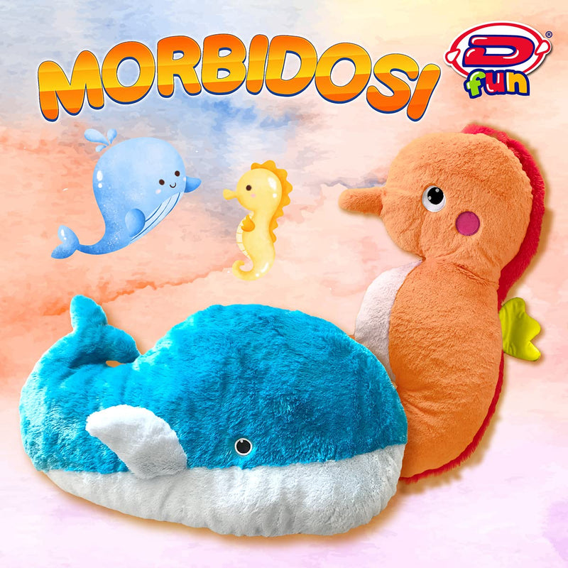D-KIDZ Soft Whale Plush 75 cm Blue Extra Large DIP76650